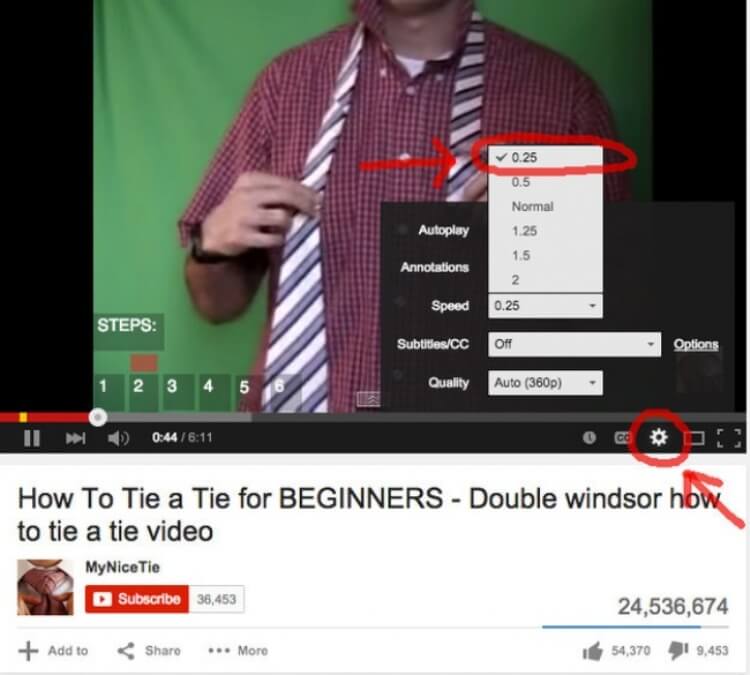 COME CAMBIARE LA VELOCITÀ DEL VIDEO youtube