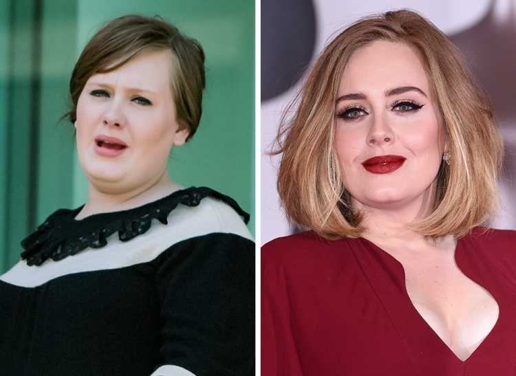 16 Adele prima e dopo ieri e oggi 16 Adele prima e dopo ieri e oggi