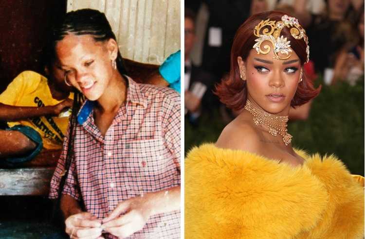 9 Rihanna prima e dopo ieri e oggi 9 Rihanna prima e dopo ieri e oggi
