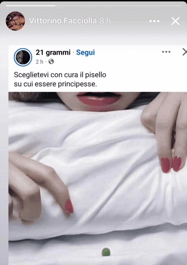vittorino facciolla post contro le donne